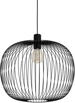 Eglo lodods hanglamp - e27 - ø 45 cm - zwart