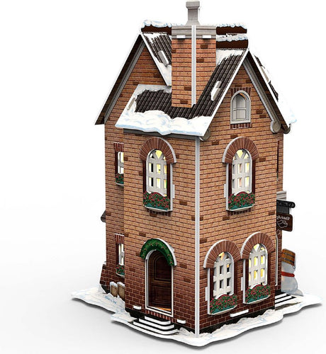 Kubische lustige 3D-Puzzle-Clog-Fabrik mit LED-Beleuchtung