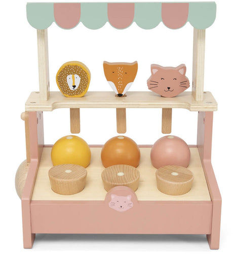 Trixie houten ijssalon – rollenspel speelgoed met magneetschep, ijsbolletjes ijslolly's – fsc hout – vanaf 3 jaar