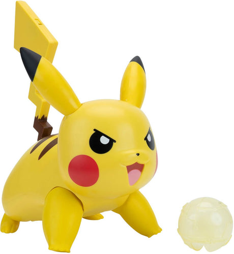 Jazwares pokémon battle action pikachu - deluxe feature figure - (battle action pikachu)