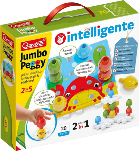 Quercetti Jumbo Insert Pinnen, 20dlg.