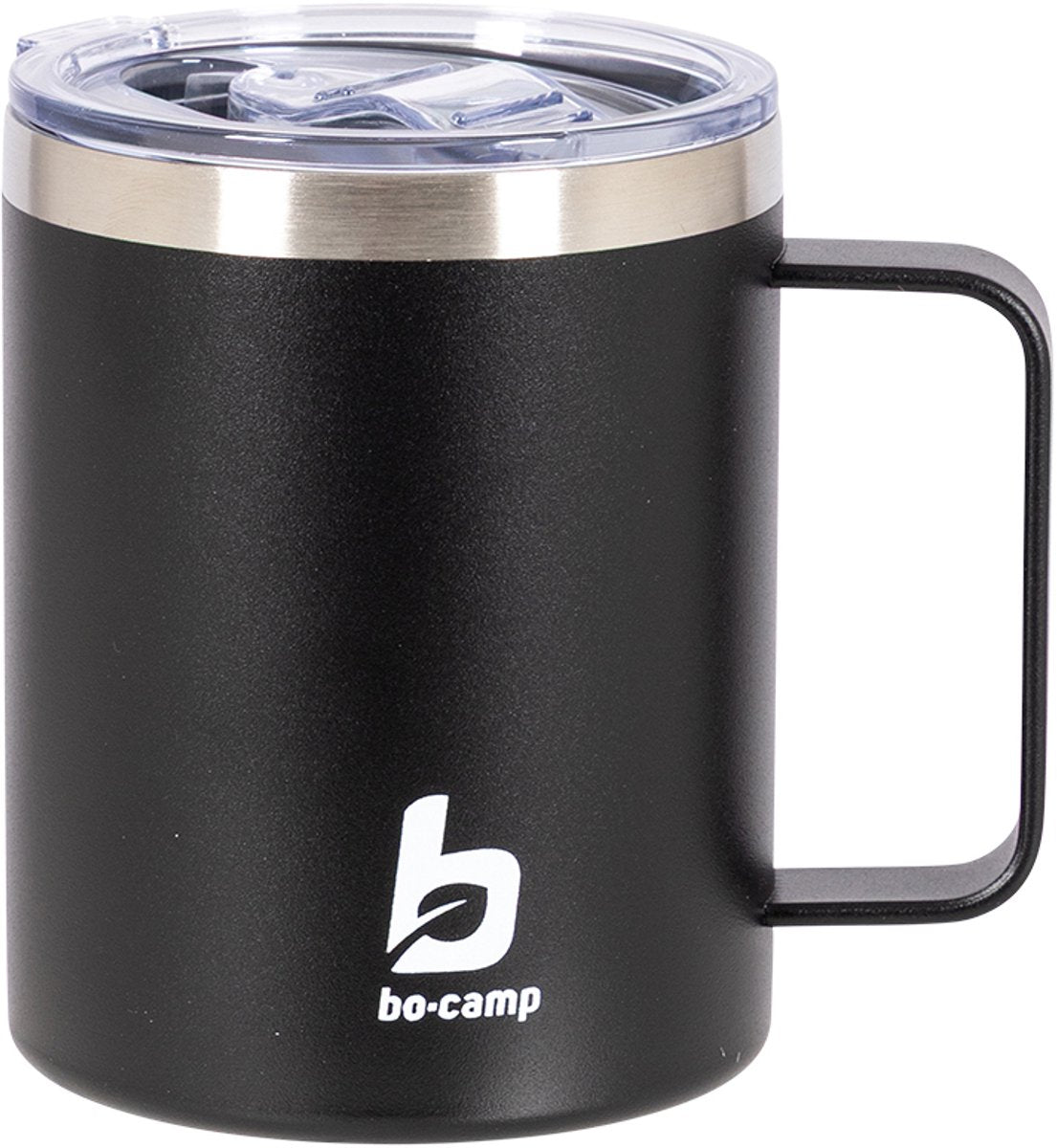 Bo-camp - industrial - isolatie mok - hardy - met deksel - zwart - 350 ml