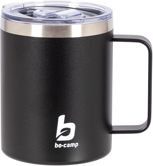 Bo-camp - industrial - isolatie mok - hardy - met deksel - zwart - 350 ml