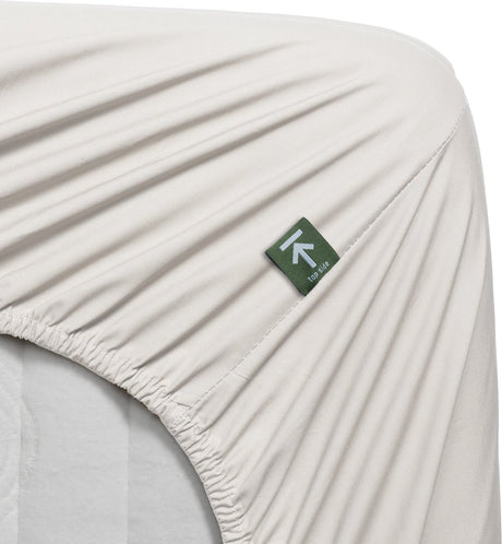 Beddinghouse percale katoen - hoeslaken - 180x200 - gebroken wit