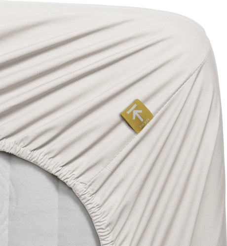 Beddinghouse percale katoen - topper hoeslaken - 80x200 - gebroken wit