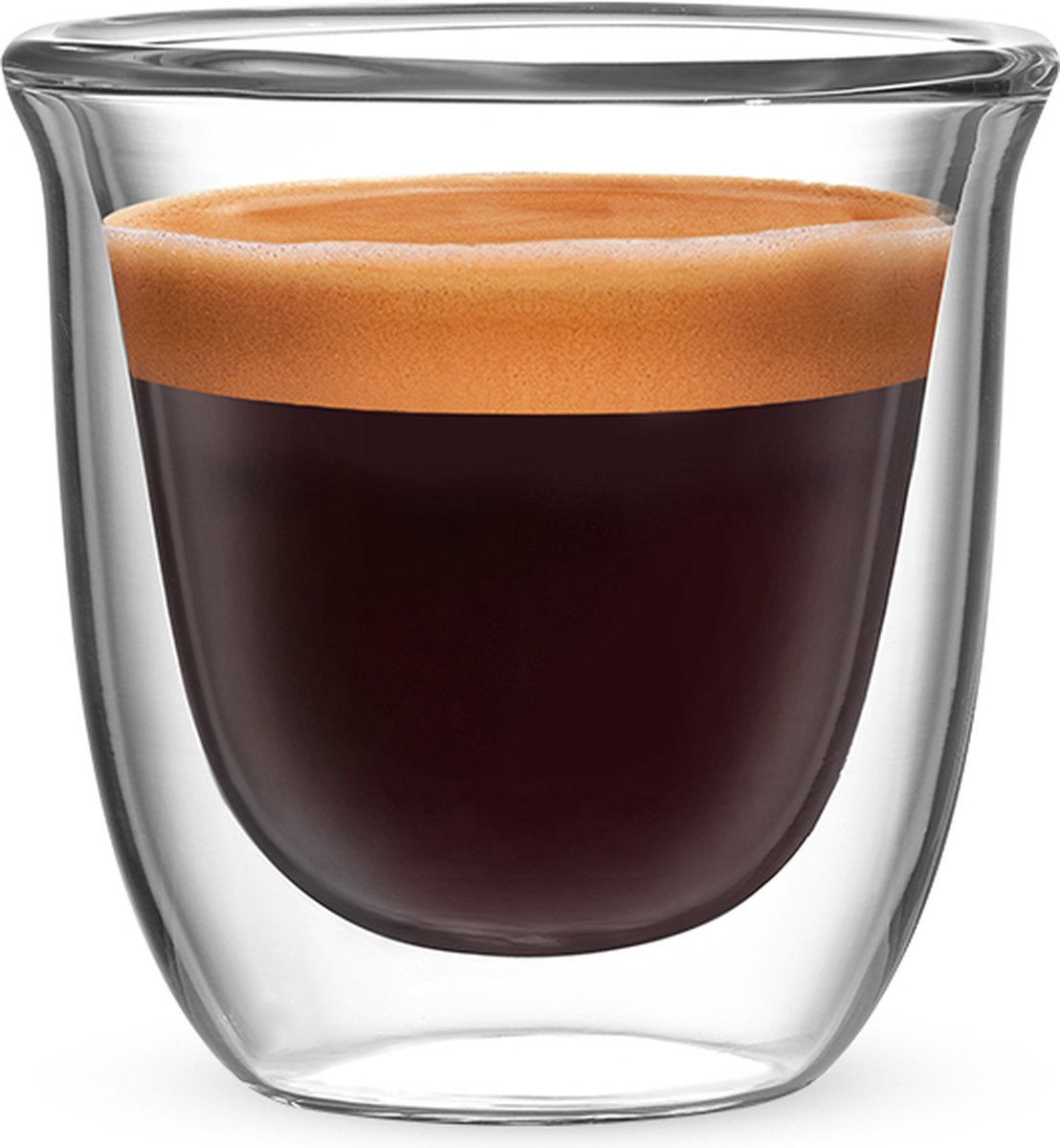 Bialetti Firenze doppelwandige Espressogläser – 80 ml – 2er-Set – Borosilikatglas – spülmaschinenfest