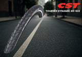 CST-Reifen Tournée 45 Dynamic 28 x 1,50 40-622 mm – Schwarz mit Reflexion