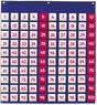 Learning resources hangtas 100 veld met transparante insteek vakjes - 4+