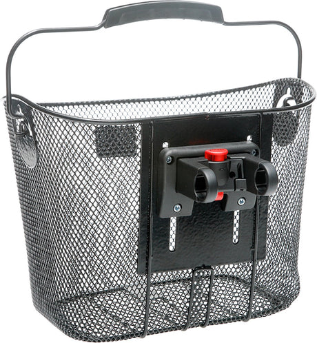 Newlooxs Tuscany Klickfix – abnehmbarer Fahrradkorb – Lenker – 19 Liter – Stahl – Schwarz