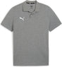 Puma teamgoal casuals polo heren sportshirt - medium gray heather- white