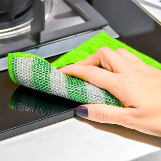 Clean Home Mikrofaser-Scheuerschwämme 2 Stück 12x17 cm | 6 Stück