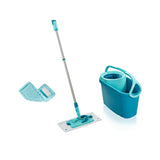 Leifheit Clean Twist Bodenwischer mit Klettverschluss Ergo – 33 cm Wischset komplett + Statiktuch