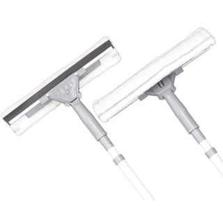 Clean Home 2-in-1 Fensterwischer mit Teleskopstiel | 2 Stk