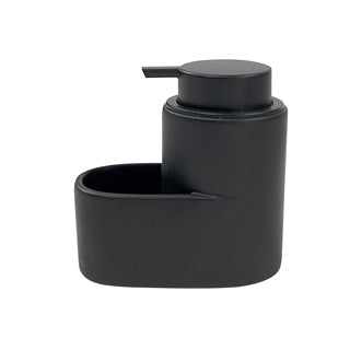 No brand Seifenpumpe mit Seifenschale schwarz 12,7 x 13,3 x 7,8 cm | 2 Stk