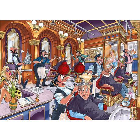 Wasgij Mystery 27 Puzzle – Feuer in der Pfanne!, 1000 Teile.