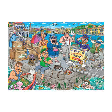 Jumbo Wasgij Original 47 Puzzle – rein ins Boot! - 1000 Stk.