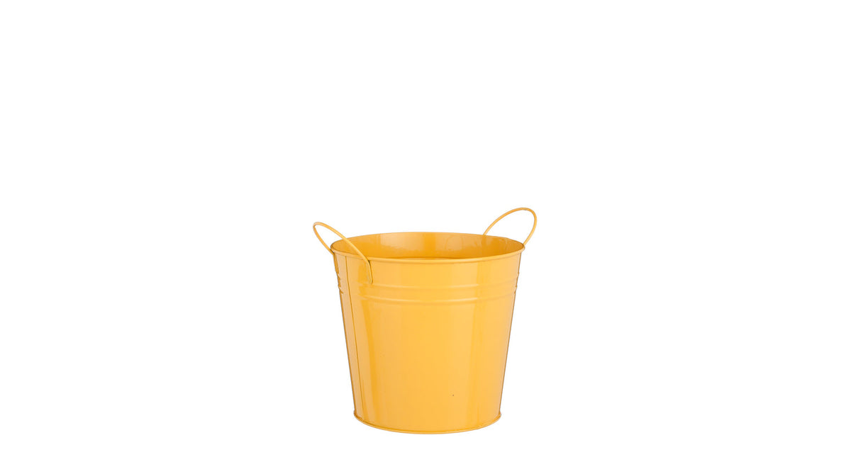 Joey pot rond geel - h16xd18cm