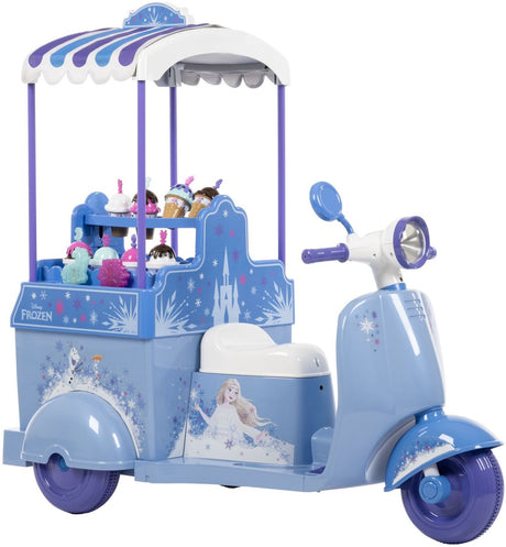 Volare Disney Frozen Eiswagen – elektrischer Eiswagen mit Lichtsound – inklusive Zubehör – 7,2 V