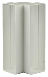 Renson 1006404 - pvc hoekverbinding vert.90° 7015 wit 204x60mm | 3 stuks