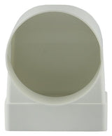 Renson 1006407 - pvc hoekverbinding rechth rond90° 7017 wit ø 100 | 3 stuks