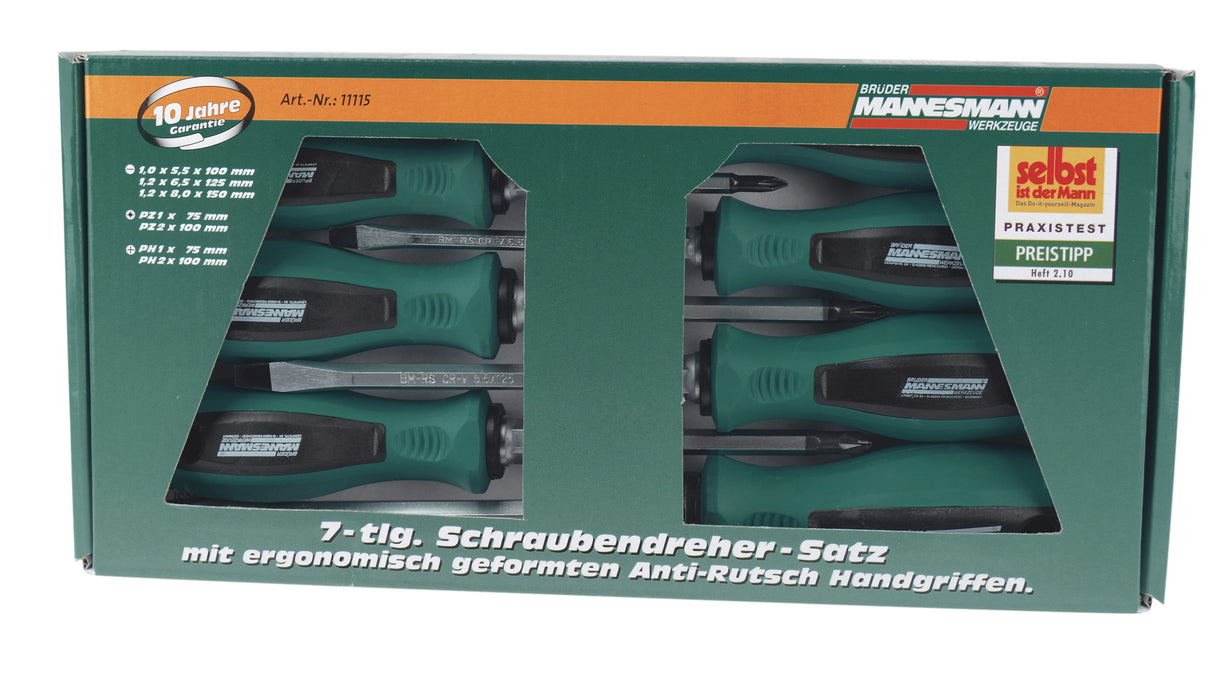 Brüder Mannesmann Schraubendreher Set 7-Piece 11115