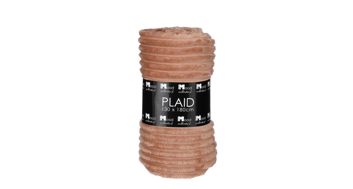 Lorens fleece plaid l.bruin - l180xb130cm