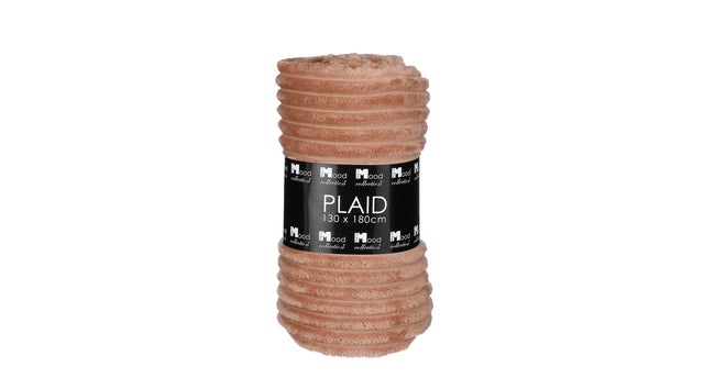 Lorens fleece plaid l.bruin - l180xb130cm