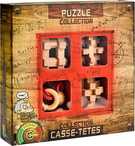Eureka Holz-Gehirnpuzzles extrem, 4-tlg.