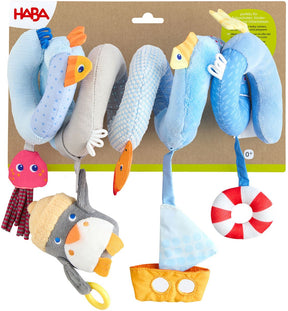 Haba Spiral-Mobile Pinguin Baby-Spielzeug-Mobile für Laufstall und Bett.