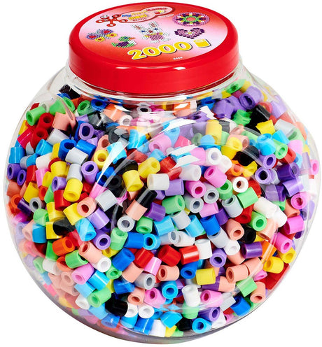 Hama -Bügelnperle in Pot Maxi - Pastelmix, 2000st.