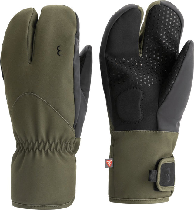 Bbb cycling subzero 2 x 2 fietshandschoenen winter - thermo - waterdicht winddicht - touchscreen - groen - xl - bwg-50 xl