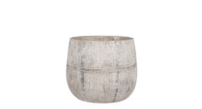 Olaf pot rond grijs - h18,5xd21cm