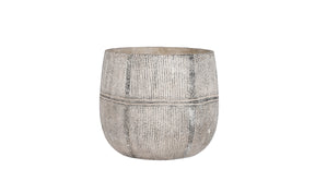 Olaf pot rond grijs - h20xd22,5cm