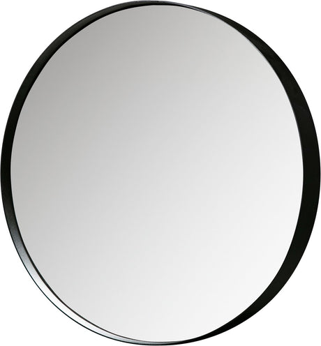 Woood doutzen spiegel - metaal - zwart - 50x50x5