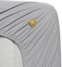 Beddinghouse percale katoen hoeslaken - eenpersoons - light grey