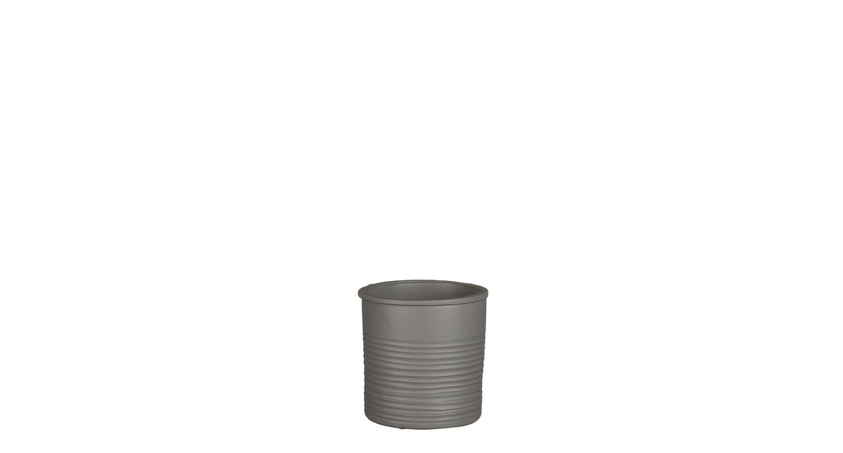 Momo pot cilinder l.grijs - h14xd14cm