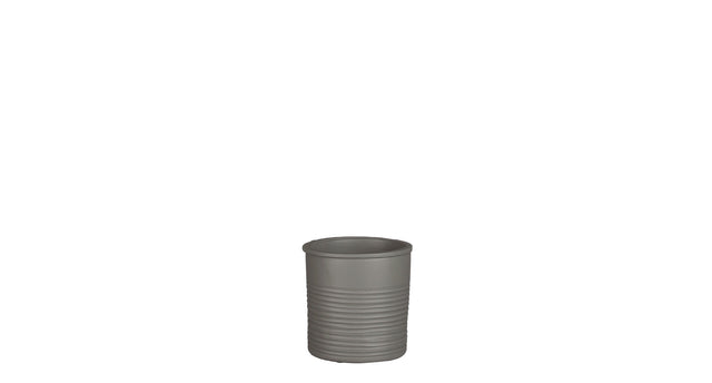 Momo pot cilinder l.grijs - h14xd14cm