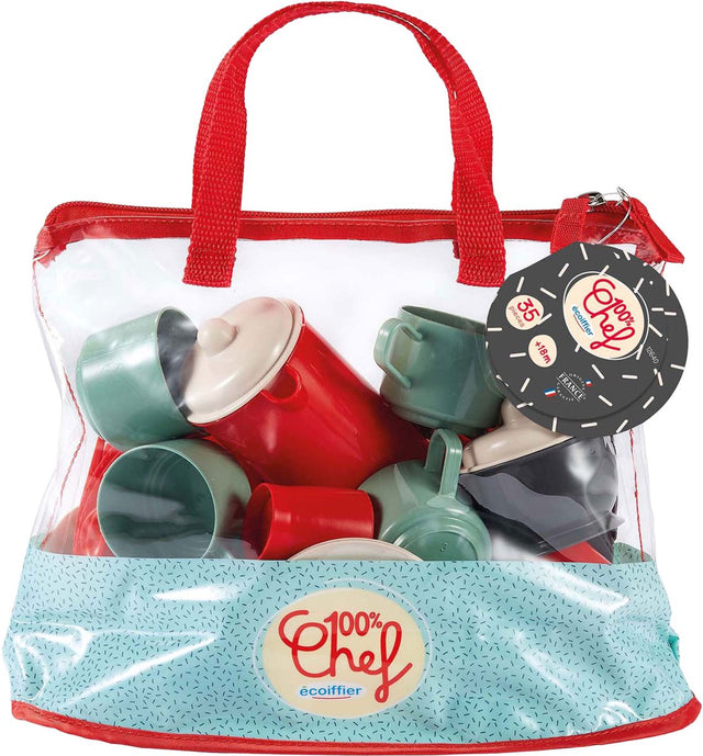 Écoiffier Ecoiffier 100 % Kochgeschirr-Set in Tasche