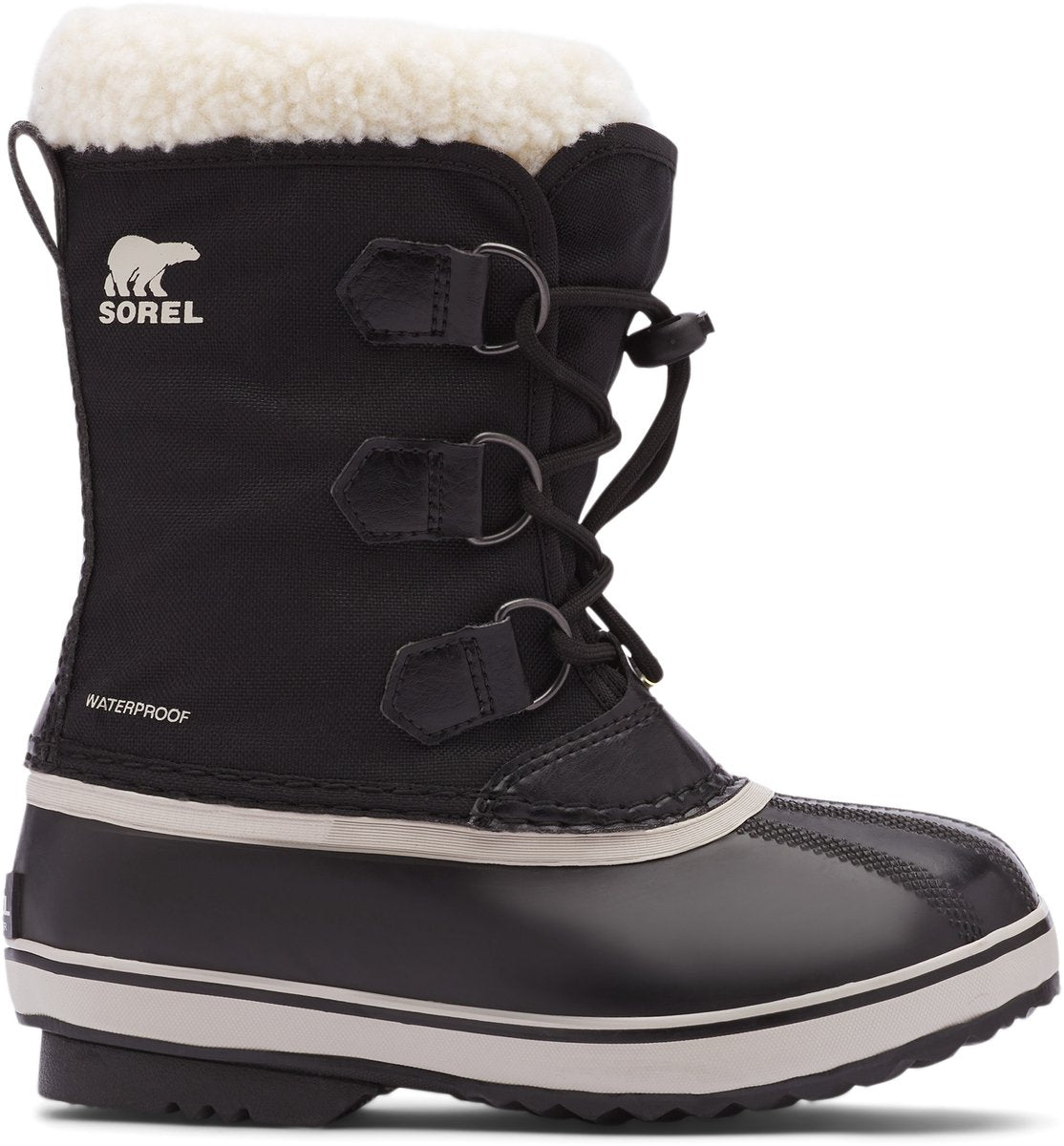 Sorel Yoot Pac™ Nylon WP Jugend-Unisex-Schneestiefel – Schwarz – Größe 33