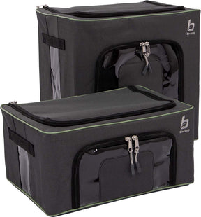 Bo-camp - opbergbox - opvouwbaar - 2 stuks - 2 maten