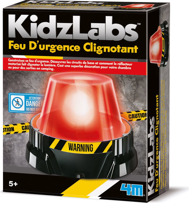 4 m Wissenschaft und Spiele – Bauen Sie Ihr eigenes blinkendes Notlicht – Baukasten – Kidzlabs – 5 Jahre