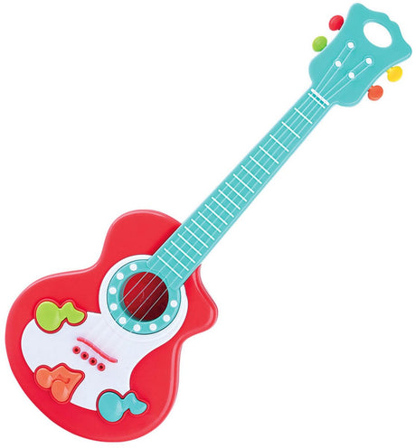 Playgo-Gitarre mit Noten rot