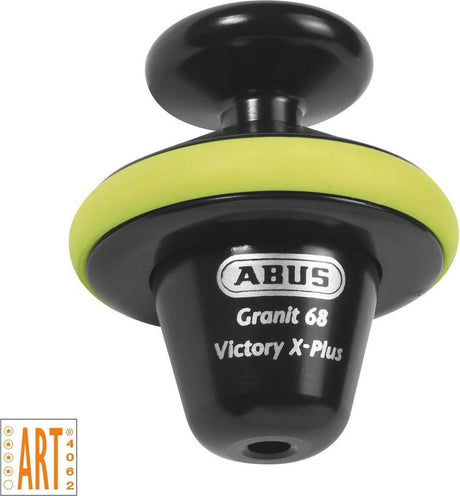 Abus Motorradschloss Scheibenbremsschloss - Granit™ Victory Xplus 68 - Sicherheitsstufe 16 - Art-4 Gelb - geeignet für Motorräder - Roller