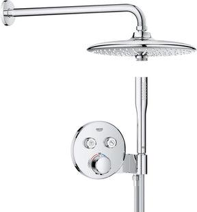Grohe precision smartcontrol inbouw douchesysteem - rond bedieningspaneel - chroom