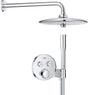 Grohe precision smartcontrol inbouw douchesysteem - rond bedieningspaneel - chroom