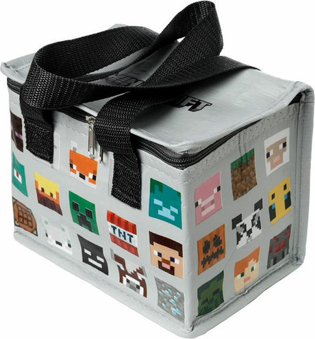 Minecraft Faces Rpet robuste Kühltasche Lunchtasche