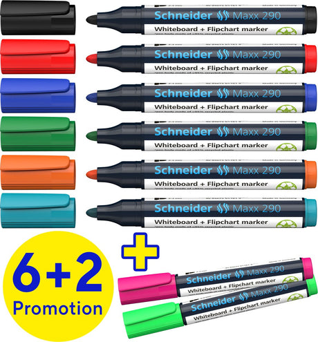 Schneider Schreibgeräte Whiteboardmarker Schneider 96082000 maxx 290 Farbpalette