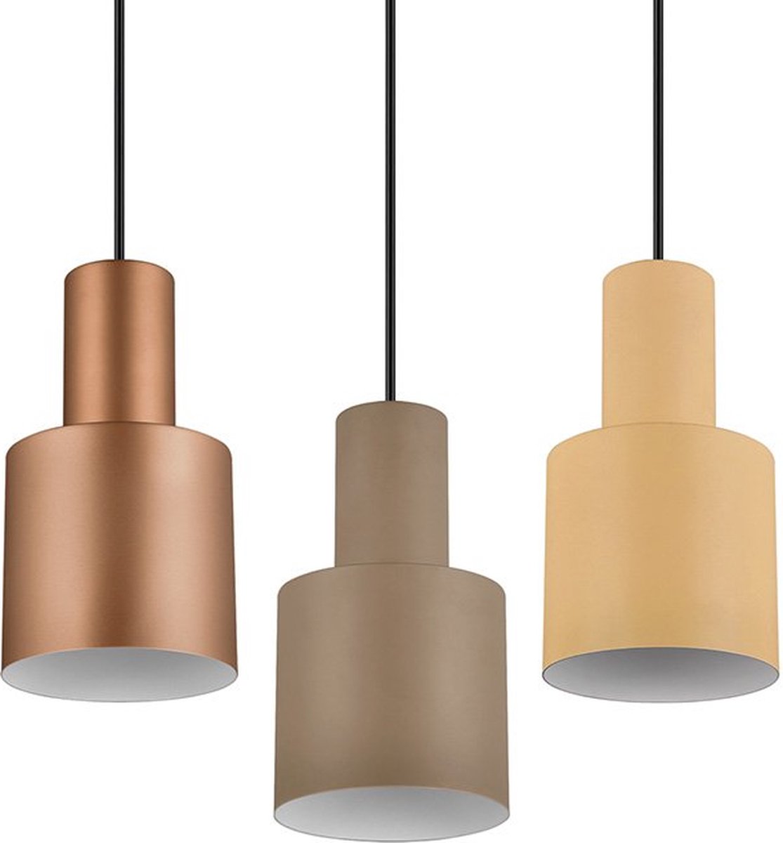 Trio agudo - Hängelampe - mehrfarbig - exkl. 6x E27 4 W - Deckenmontage - höhenverstellbar