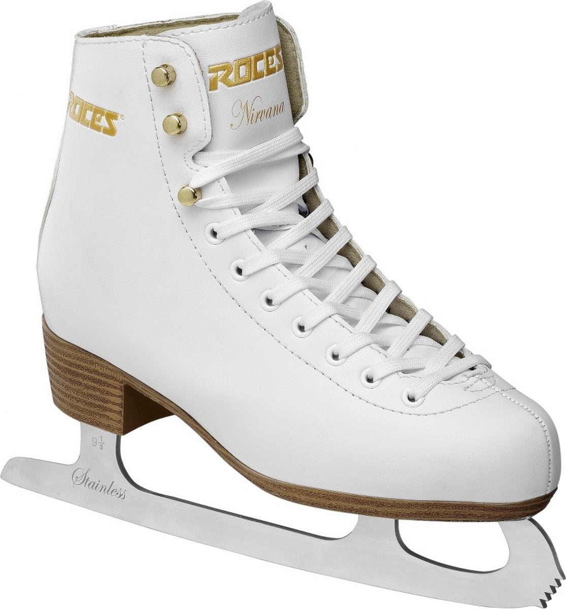 Roces – Nirvana – Eiskunstlaufschuhe – Eislaufen Damen – Weiß – Extra Knöchelunterstützung, Komfort-Warmfutter – Größe EU 42
