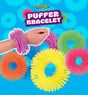 Eddy toys puffer armband - fidget armband voor kinderen van 3 tot 8 jaar - rubber materiaal - zachte textuur voor ontspanning - diameter ca. 10 cm - zwart, groen en oranje